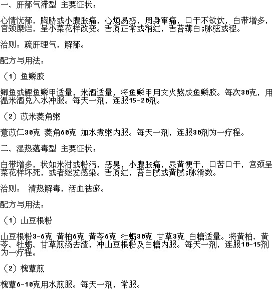 宮頸癌患者食療止痛的方法有哪些？