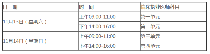 臨床執(zhí)業(yè)醫(yī)師二試時(shí)間