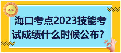 海口考點2023年醫(yī)師資格實踐技能考試成績什么時候公布？