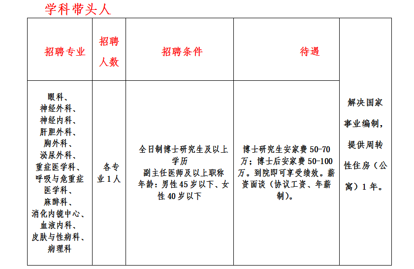 學科帶頭人